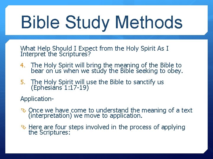 Bible Study Methods What Help Should I Expect from the Holy Spirit As I