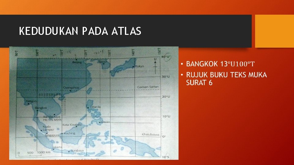 KEDUDUKAN PADA ATLAS • 