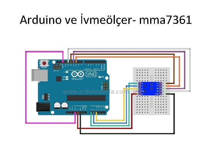 Arduino ve İvmeölçer- mma 7361 