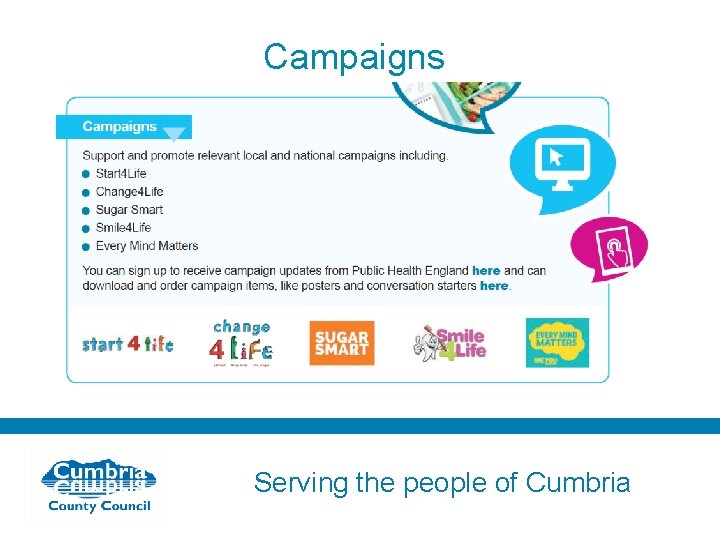 Campaigns Serving the people of Cumbria 