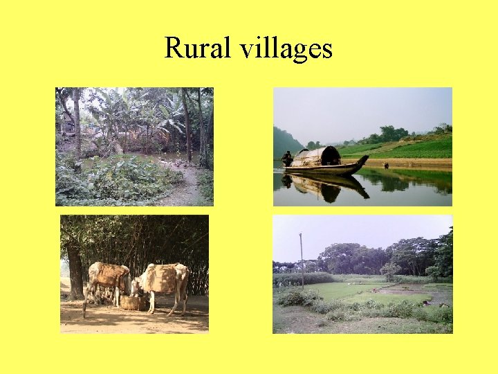 Rural villages 
