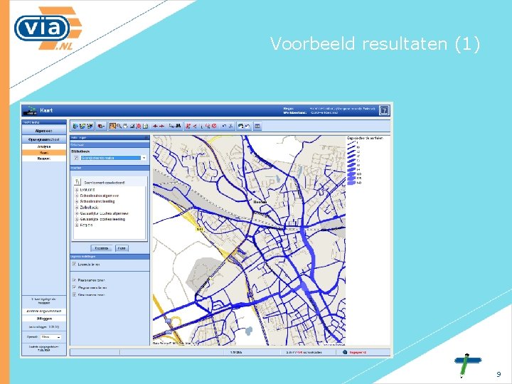 Voorbeeld resultaten (1) 9 