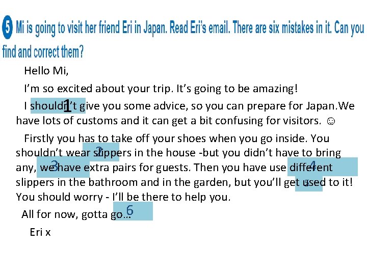  Hello Mi, I’m so excited about your trip. It’s going to be amazing!