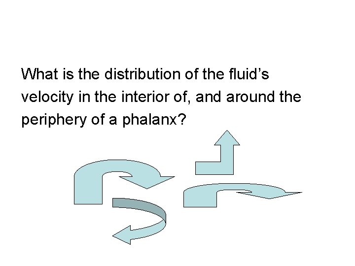 What is the distribution of the fluid’s velocity in the interior of, and around
