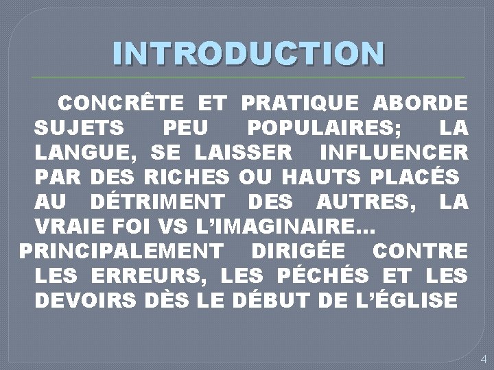 INTRODUCTION CONCRÊTE ET PRATIQUE ABORDE SUJETS PEU POPULAIRES; LA LANGUE, SE LAISSER INFLUENCER PAR