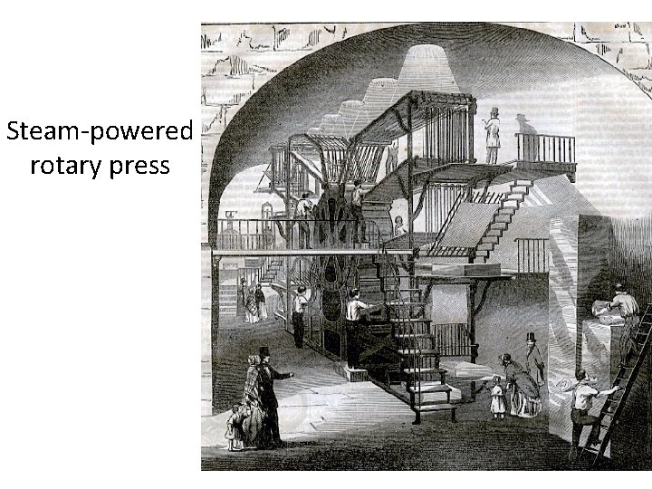 Steam-powered rotary press 