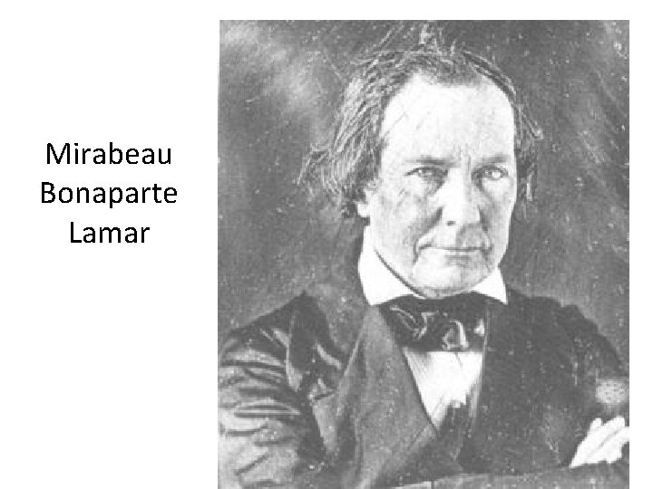 Mirabeau Bonaparte Lamar 