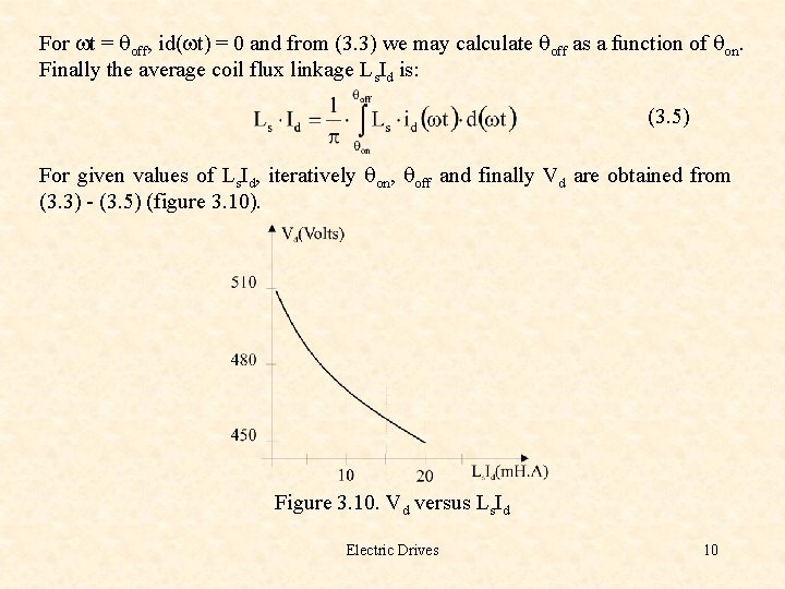 For wt = qoff, id(wt) = 0 and from (3. 3) we may calculate