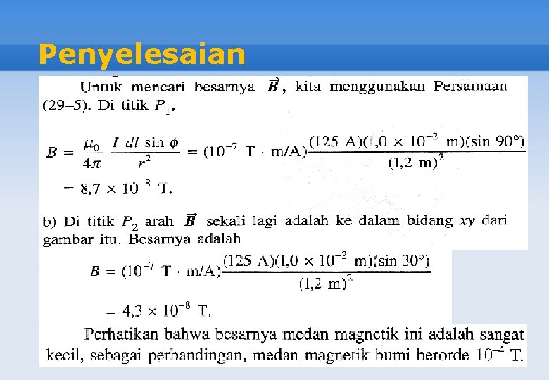 Penyelesaian 