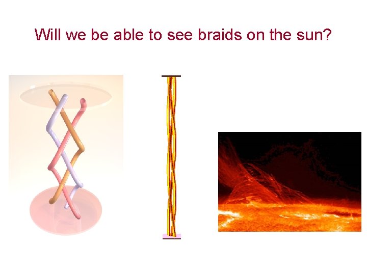 Will we be able to see braids on the sun? 
