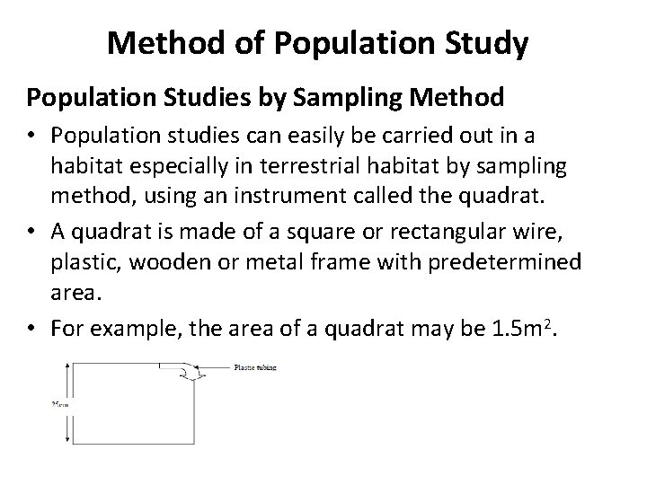 Method of Population Study Population Studies by Sampling Method • Population studies can easily