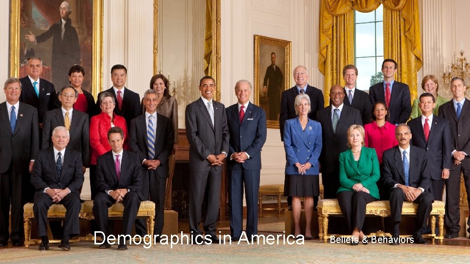 Demographics in America Beliefs & Behaviors Demographics in America Beliefs & Behaviors
