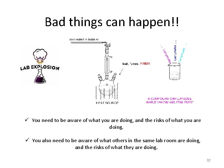 Bad things can happen!! ü You need to be aware of what you are Bad things can happen!! ü You need to be aware of what you are