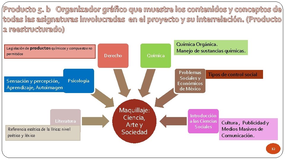 Producto 5. b Organizador gráfico que muestre los contenidos y conceptos de todas las