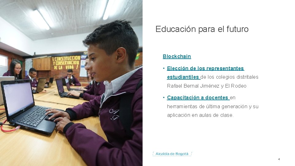 Educación para el futuro Blockchain • Elección de los representantes estudiantiles de los colegios