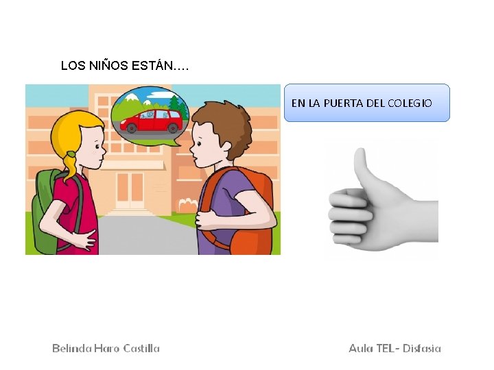 LOS NIÑOS ESTÁN…. EN LA PUERTA DEL COLEGIO 