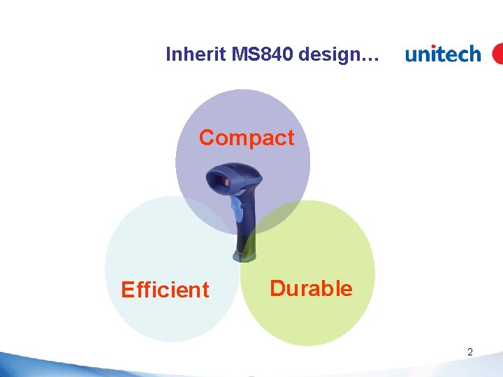 Inherit MS 840 design… Compact Efficient Durable 2 