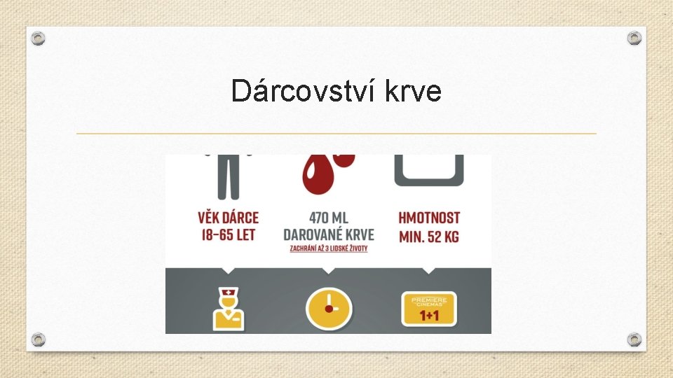 Dárcovství krve 