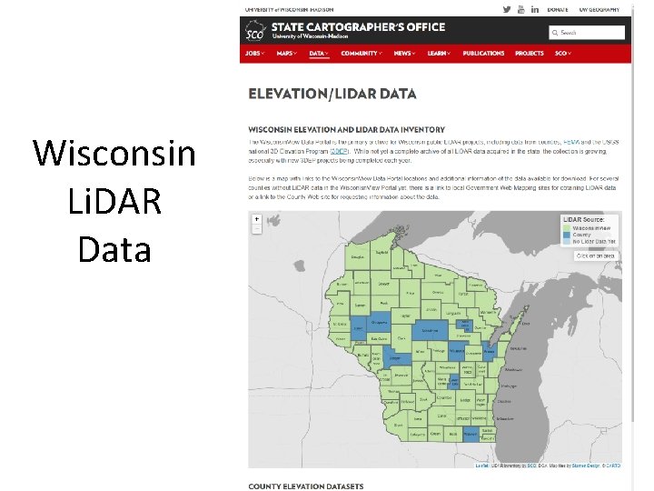 Wisconsin Li. DAR Data 
