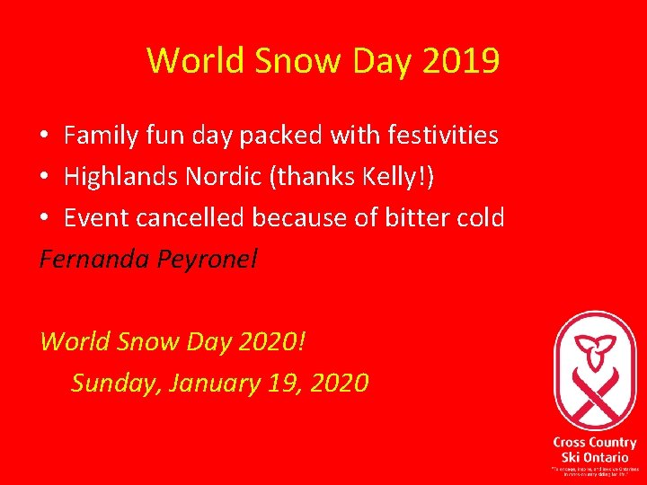 World Snow Day 2019 • Family fun day packed with festivities • Highlands Nordic