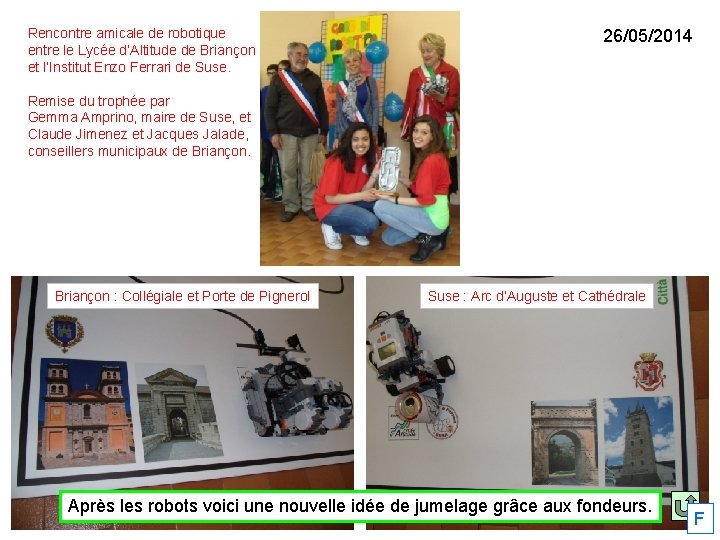 Rencontre amicale de robotique entre le Lycée d’Altitude de Briançon et l’Institut Enzo Ferrari