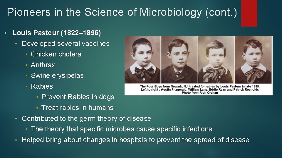 Pioneers in the Science of Microbiology (cont. ) • Louis Pasteur (1822– 1895) •