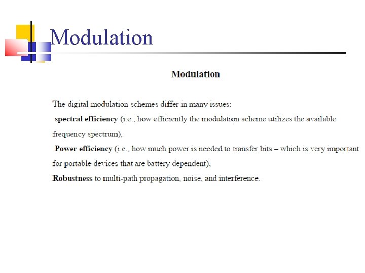 Modulation 