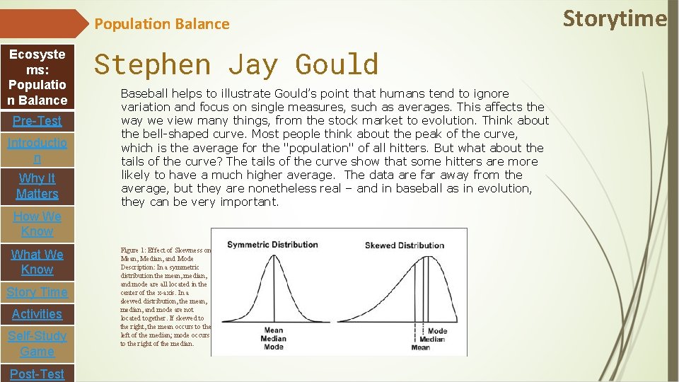 Population Balance Ecosyste ms: Populatio n Balance Pre-Test Introductio n Why It Matters Stephen