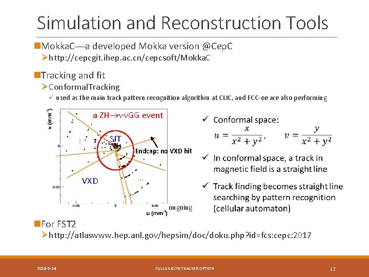 Simulation and Reconstruction Tools n. Mokka. C a developed Mokka version @Cep. C Øhttp: