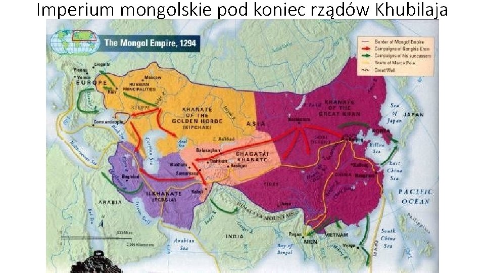 Imperium mongolskie pod koniec rządów Khubilaja 