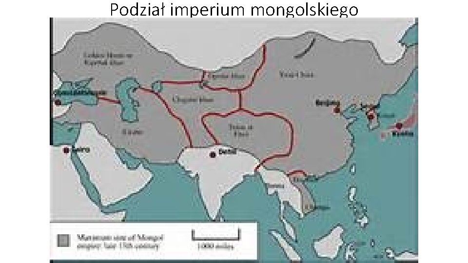 Podział imperium mongolskiego 