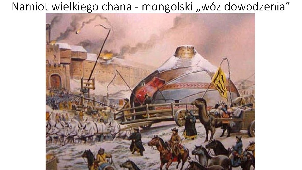 Namiot wielkiego chana - mongolski „wóz dowodzenia” 