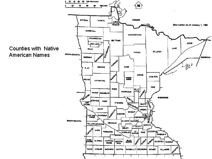 Counties with Native American Names 