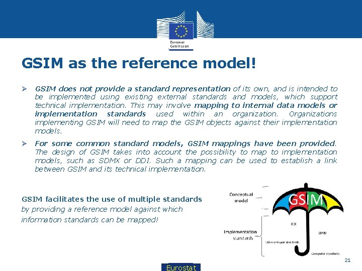 GSIM as the reference model! Ø GSIM does not provide a standard representation of