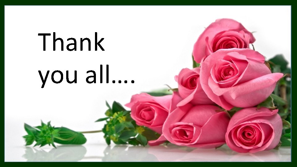 Thank you all…. 