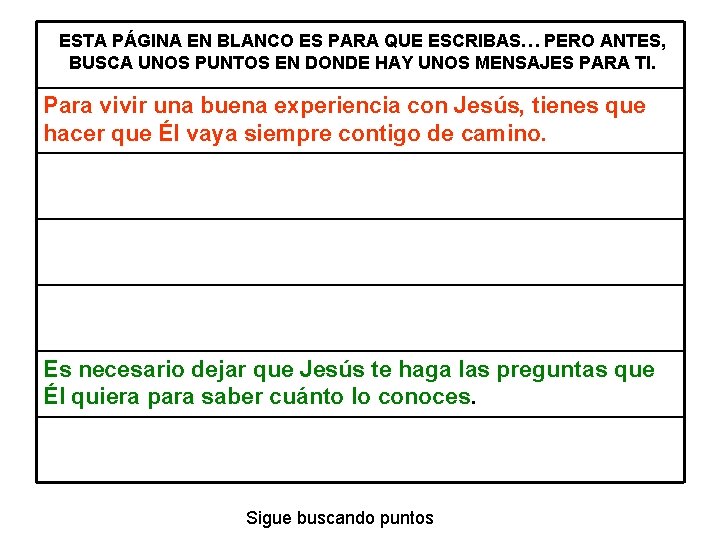 ESTA PÁGINA EN BLANCO ES PARA QUE ESCRIBAS… PERO ANTES, BUSCA UNOS PUNTOS EN ESTA PÁGINA EN BLANCO ES PARA QUE ESCRIBAS… PERO ANTES, BUSCA UNOS PUNTOS EN