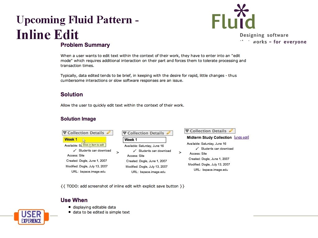 Upcoming Fluid Pattern - Inline Edit 