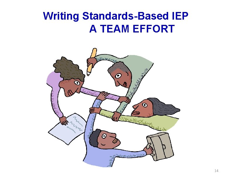 Writing Standards-Based IEP A TEAM EFFORT 14 