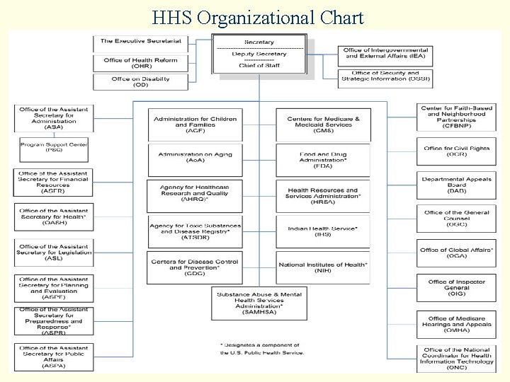 HHS Organizational Chart 