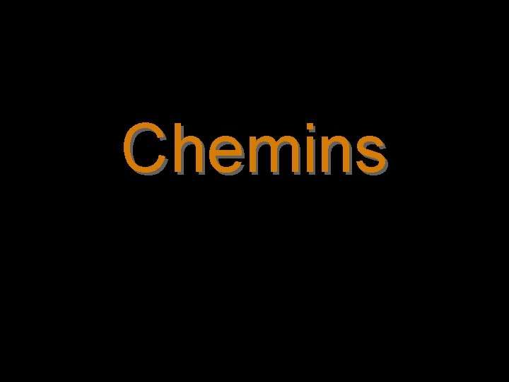 Chemins 