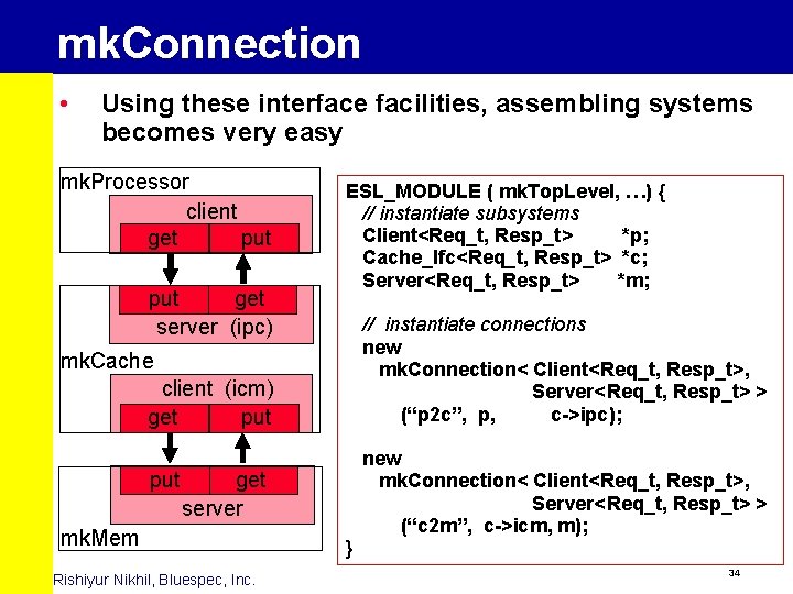 mk. Connection • Using these interface facilities, assembling systems becomes very easy mk. Processor