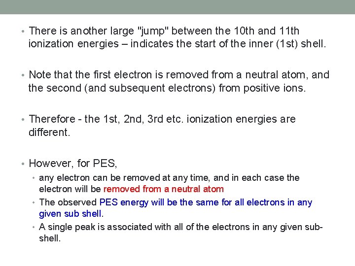  • There is another large "jump" between the 10 th and 11 th