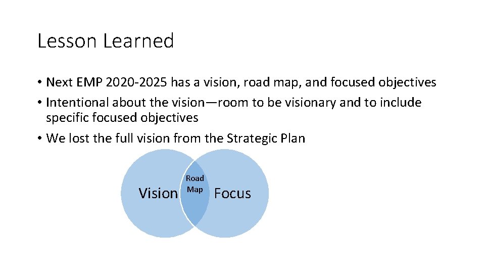 Campus Planning Comparison between Master Plan Strategic Plan