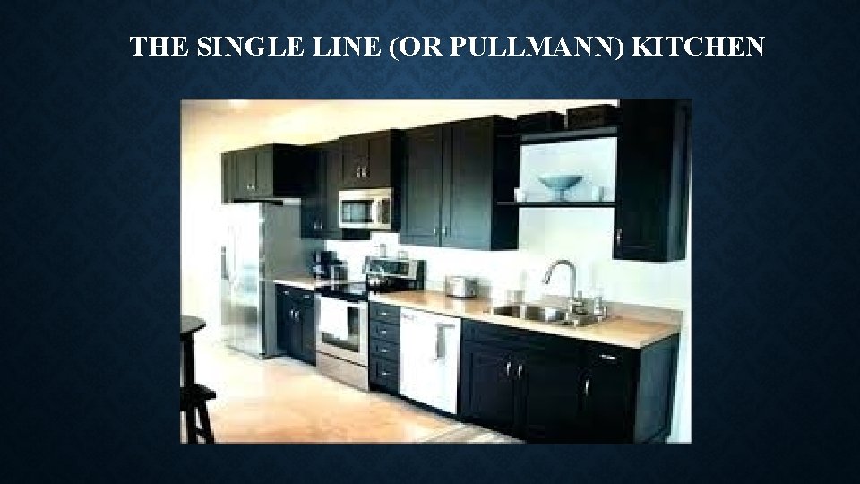 THE SINGLE LINE (OR PULLMANN) KITCHEN 