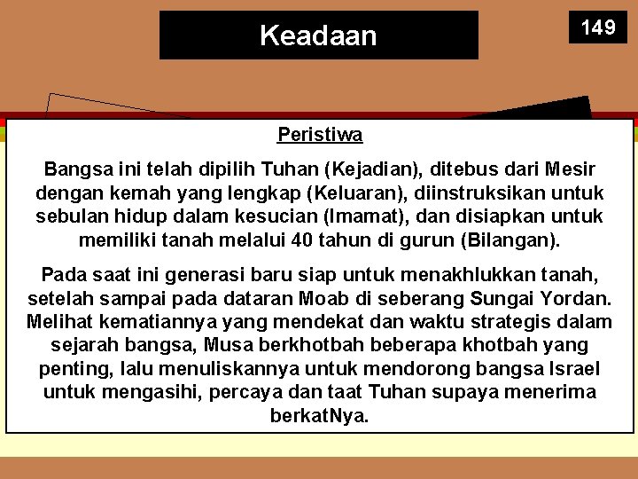 Keadaan Waktu 149 a m i r e n Pe Musa m ri a