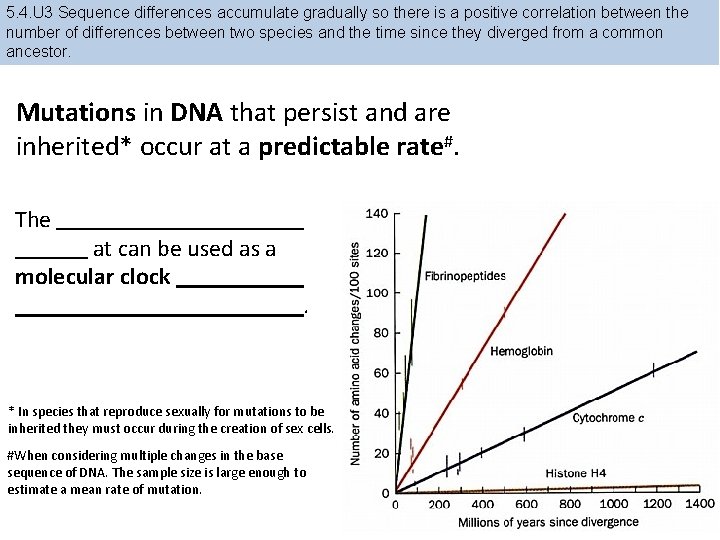 5. 4. U 3 Sequence differences accumulate gradually so there is a positive correlation