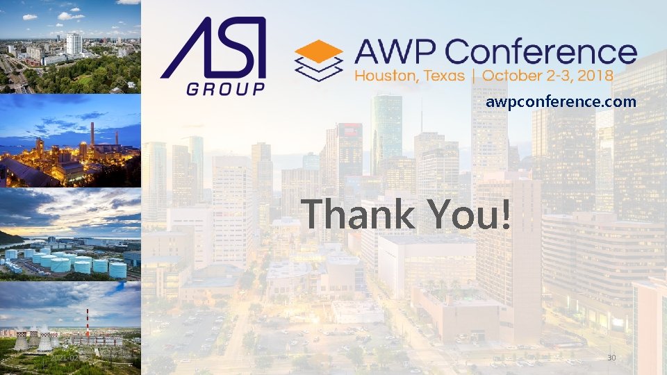 awpconference. com Thank You! 2021 -02 -25 30 