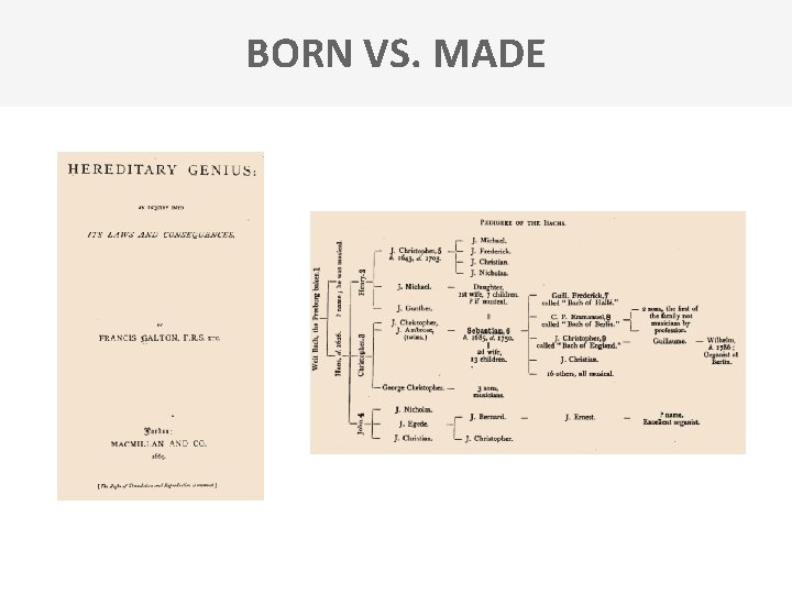 BORN VS. MADE 