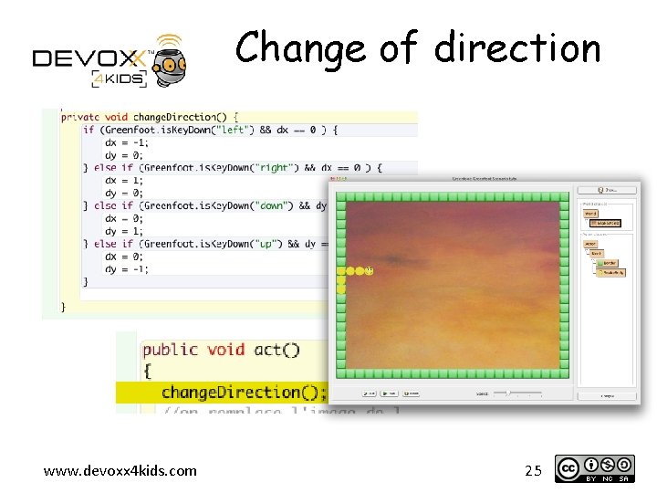 Change of direction www. devoxx 4 kids. com 25 