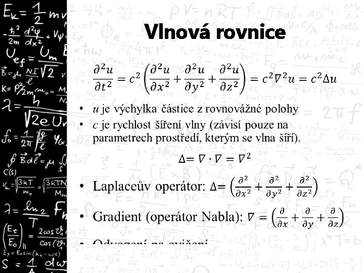 Vlnová rovnice • 